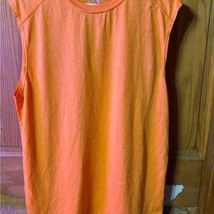 Layer 8 Orange Sleeveless Tank Top